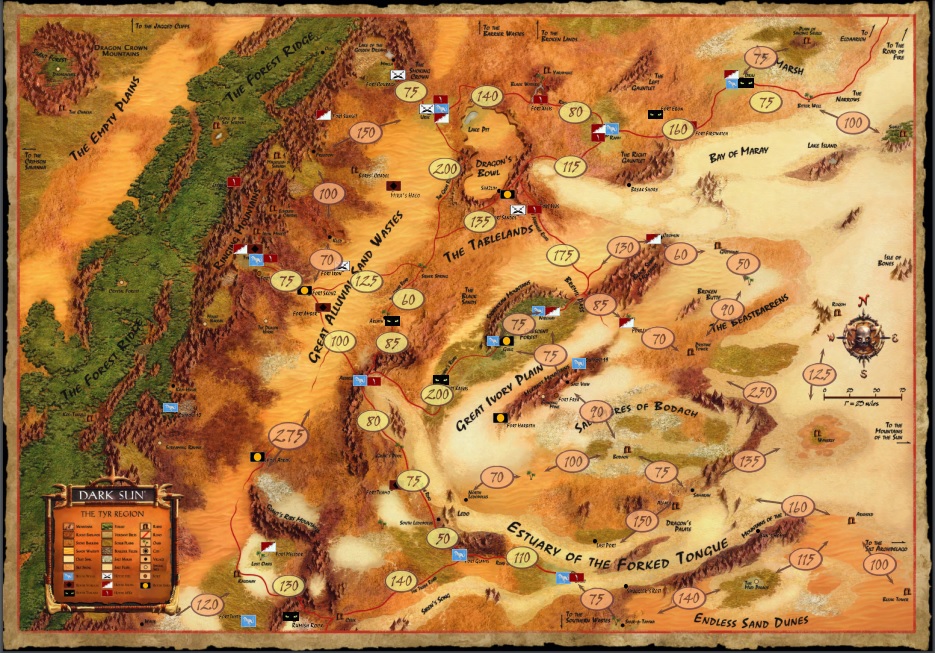 4e Dark Sun map - Detailed